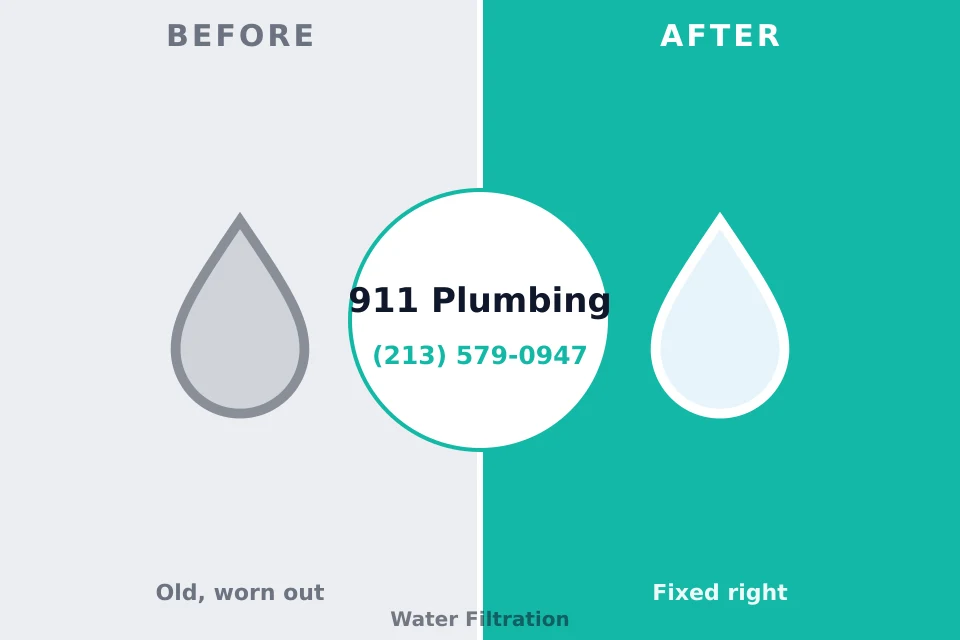 Before and after: plumbing repair Tracy City, TN